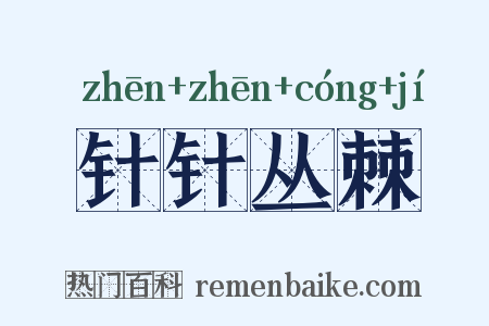 针针丛棘是什么意思的图片